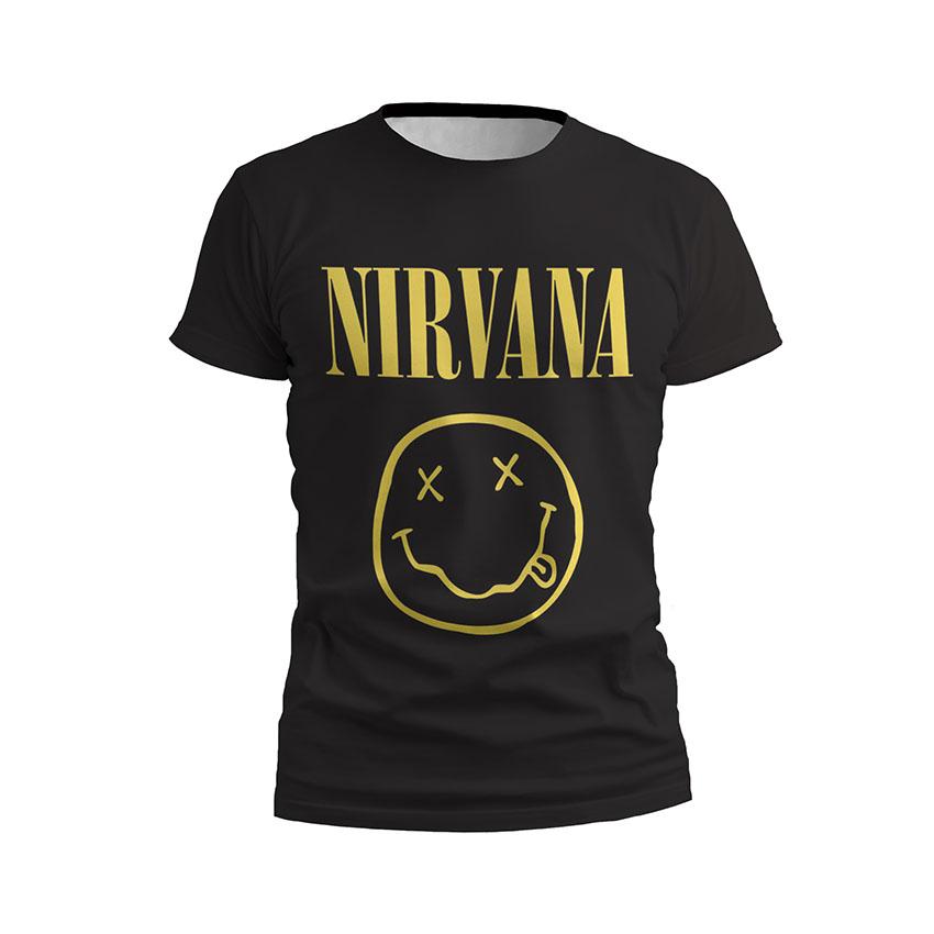 Футболка дитяча спортивна з принтом «Нірвана. Смайлик. Nirvana. Smiley»