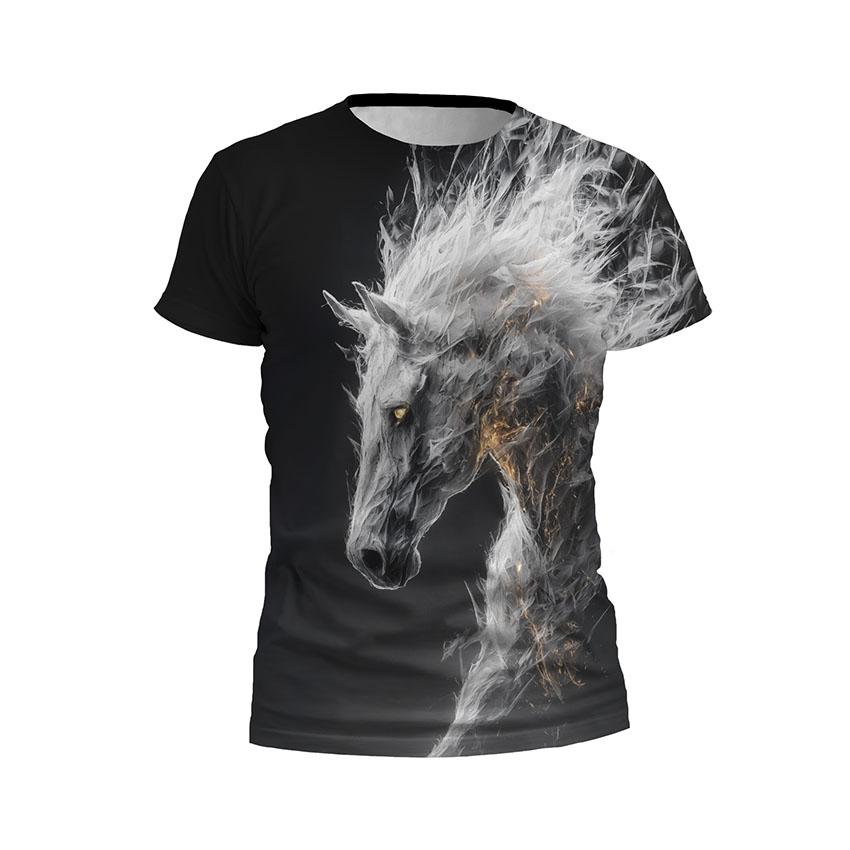 Футболка дитяча спортивна з принтом «Примарний Кінь. Ghost Horse»