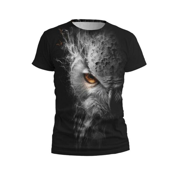 Футболка дитяча спортивна з принтом «Сова. Охоронець ночі. Owl. Guardian of the night»