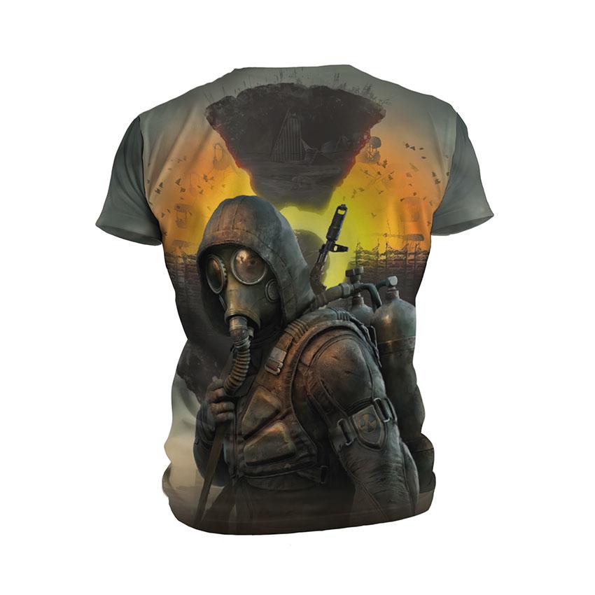 Футболка дитяча спортивна з принтом «Сталкер. Серце Чорнобиля. Stalker. Heart of Chornobyl»