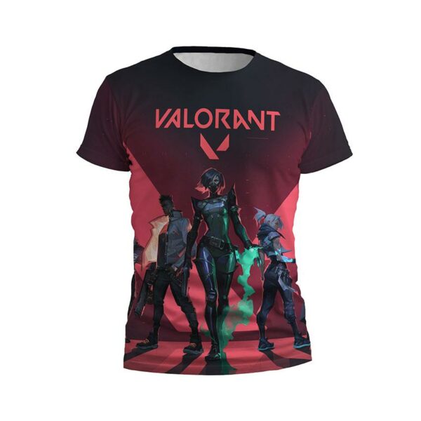 Футболка дитяча спортивна з принтом «Валорант. Бойова команда. Valorant. Combat Team»