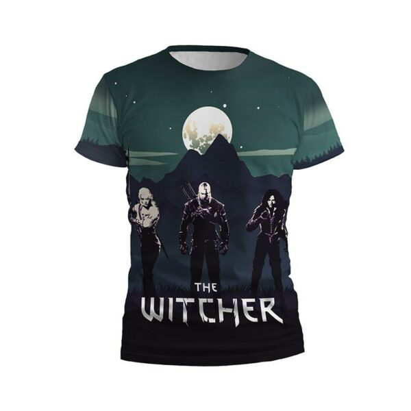 Футболка детская спортивная с принтом «Ведьмак. Ночные герои. The Witcher. Night heroes»