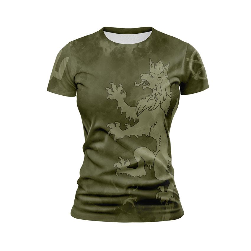 Футболка жіноча спортивна з принтом «24-та окрема механізована бригада. Тактичний Стиль. Tactical Style»