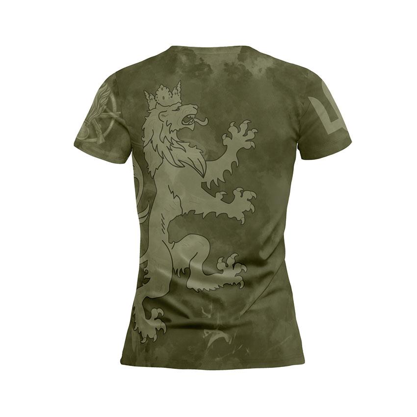 Футболка жіноча спортивна з принтом «24-та окрема механізована бригада. Тактичний Стиль. Tactical Style»