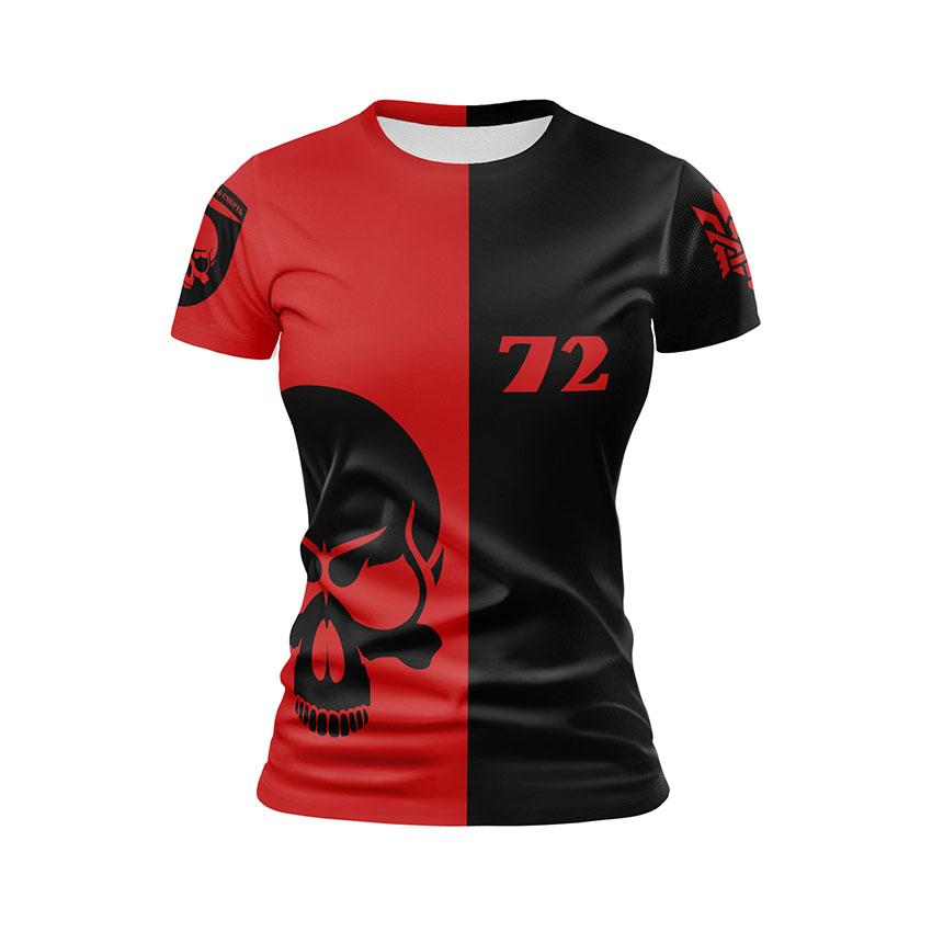 Футболка жіноча спортивна з принтом «72-га окрема механізована бригада. Символ Опору. Symbol of Resistance»