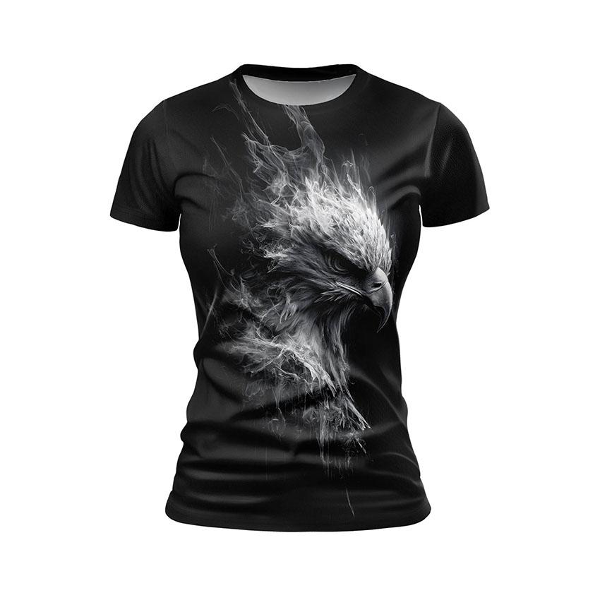 Футболка жіноча спортивна з принтом «Білий орел. White eagle»