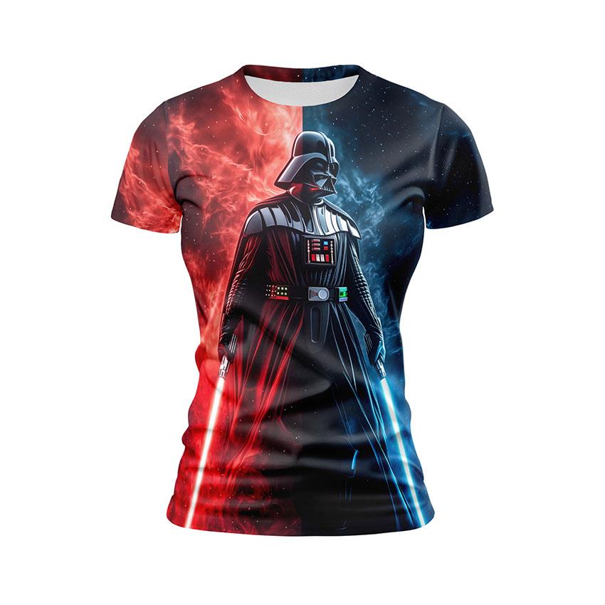 Футболка женская спортивная с принтом «Дарт Вейдер. Космический лидер. Звездные войны. Darth Vader. Space Lord. Star Wars»