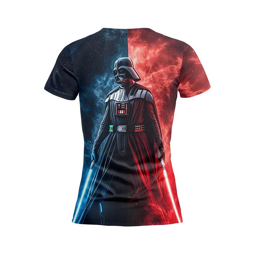 Футболка женская спортивная с принтом «Дарт Вейдер. Космический лидер. Звездные войны. Darth Vader. Space Lord. Star Wars»