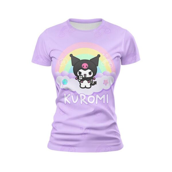 Футболка женская спортивная с принтом «Куроми. Санрио. Kuromi. Sanrio»