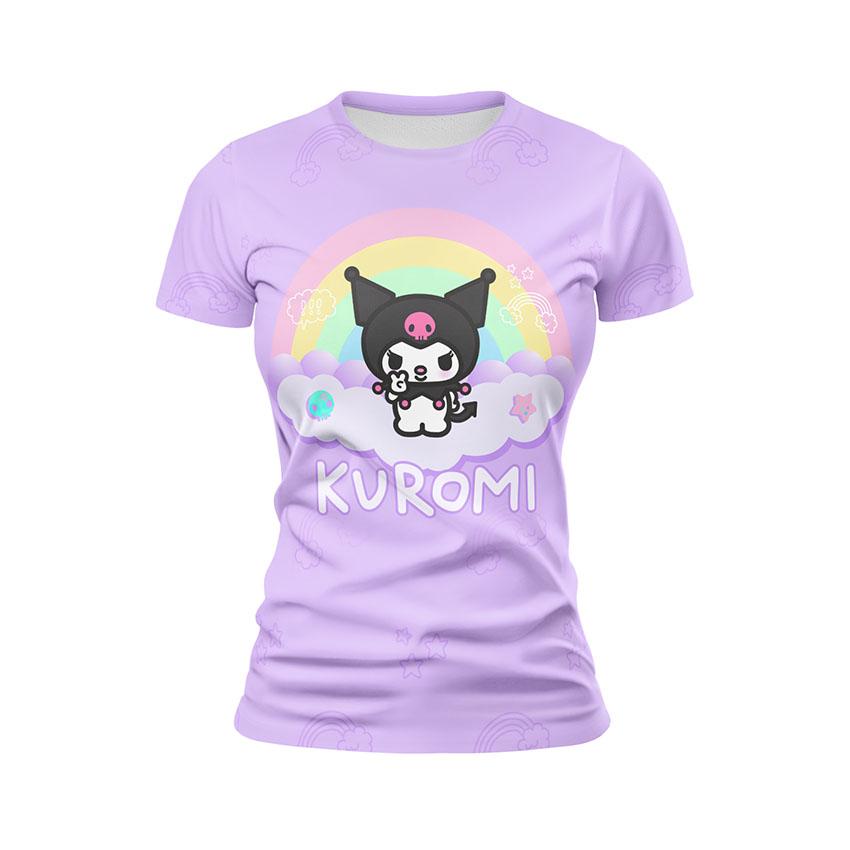 Футболка женская спортивная с принтом «Куроми. Санрио. Kuromi. Sanrio»