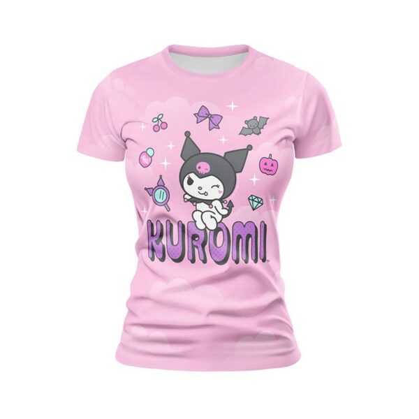 Футболка жіноча спортивна з принтом «Мила Куромі. Cute Kuromi»