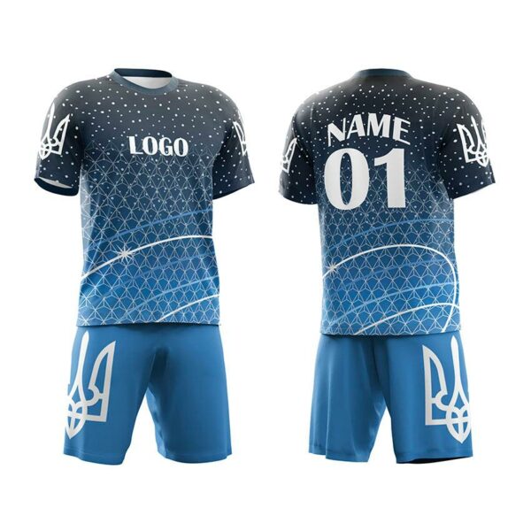 Футбольна форма чоловіча з іменем та логотипом команди з принтом «Галактична енергія. Galactic Energy»