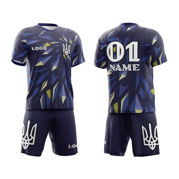 Футбольна форма чоловіча з іменем та логотипом команди з принтом «Кристали Волі. Crystals of Will»