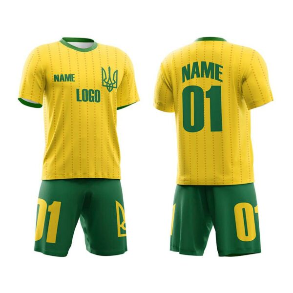 Футбольна форма чоловіча з іменем та логотипом команди з принтом «Зірки Тризуба. Stars of Trident»