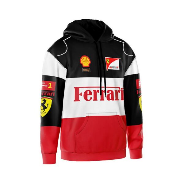 Худи мужское с принтом «Команда Феррари. Формула-1. Ferrari Team. Formula-1»