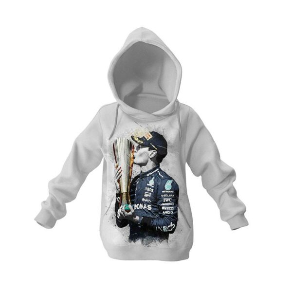 Худі дитяче з принтом «Джордж Расселл. Золотий кубок. Формула-1. George Russell. Golden Cup. Formula-1»