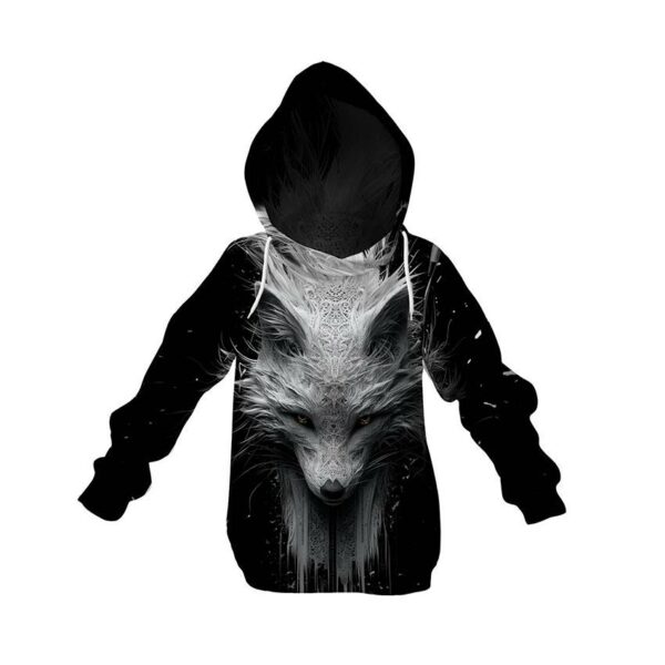 Худи детское с принтом «Фантазийная лиса. Fantasy fox»