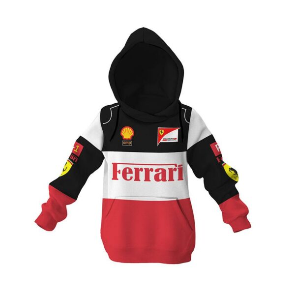 Худі дитяче з принтом «Команда Феррарі. Формула-1. Ferrari Team. Formula-1»