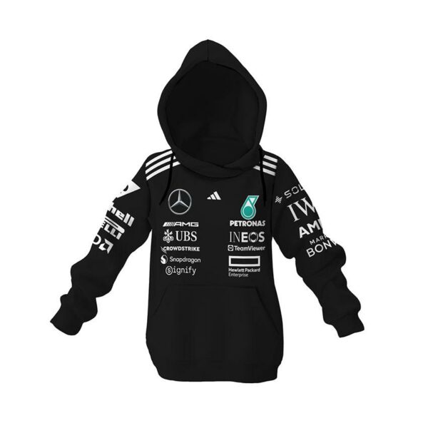 Худі дитяче з принтом «Команда Мерседес. Формула-1. Mercedes Team. Formula-1»