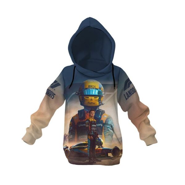 Худі дитяче з принтом «Ландо Норріс. Зірка Формули-1. Lando Norris. Formula-1 Star»