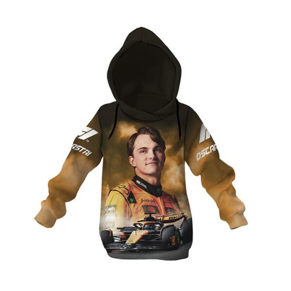 Худі дитяче з принтом «Оскар Піастрі. Нова Зірка. Формула-1. Oscar Piastri. New Star. Formula-1»