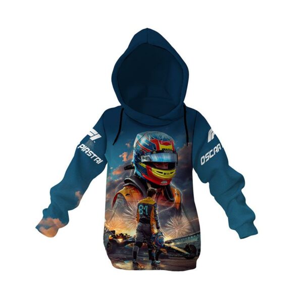 Худі дитяче з принтом «Оскар Піастрі. Тріумф номера 81. Формула-1. Oscar Jack Piastri. Triumph of number 81. Formula-1»