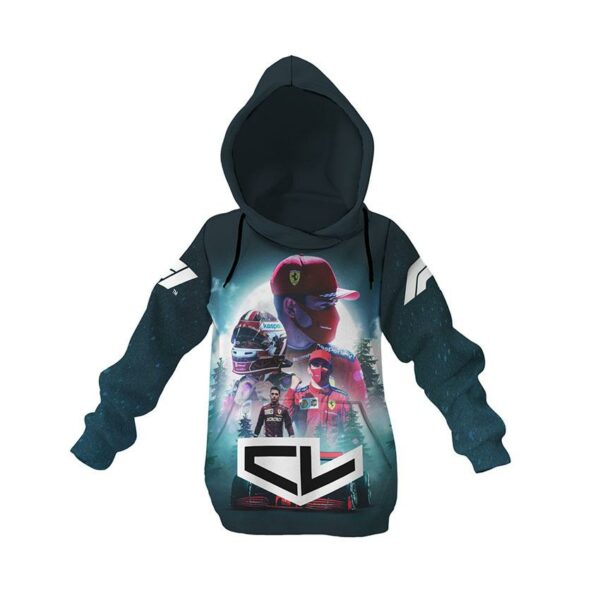 Худі дитяче з принтом «Шарль Леклер. Шлях до Перемоги. Формула-1. Charles Leclerc. Path to Victory. Formula-1»