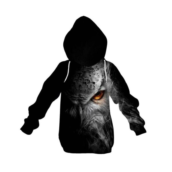 Худи детское с принтом «Сова. Охранник ночи. Owl. Guardian of the night»