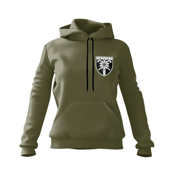 Худі жіноче з принтом «128-ма окрема гірсько-штурмова бригада. Альпініст. Climber»