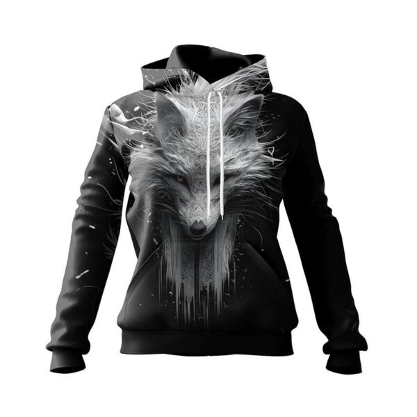 Худі жіноче з принтом «Фантазійна лисиця. Fantasy fox»