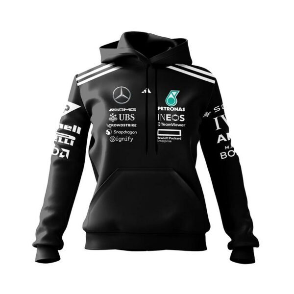 Худі жіноче з принтом «Команда Мерседес. Формула-1. Mercedes Team. Formula-1»
