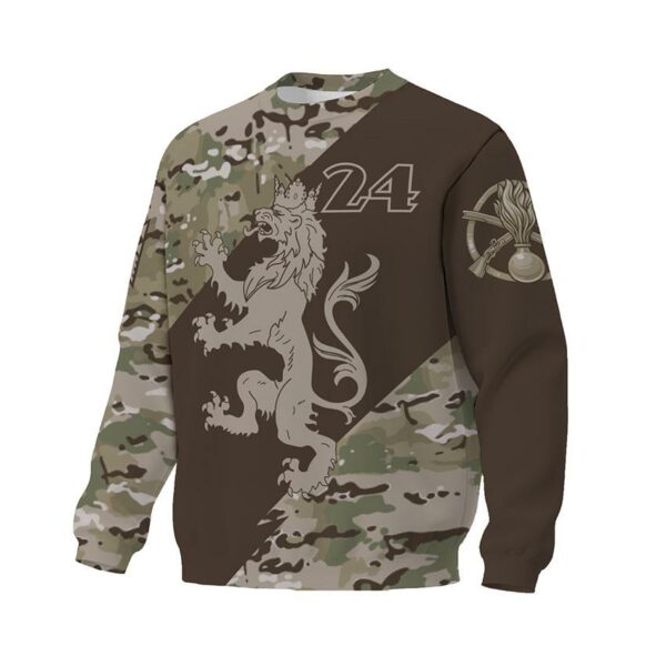 Світшот унісекс з принтом «24-та окрема механізована бригада. Камуфляж. Camouflage»