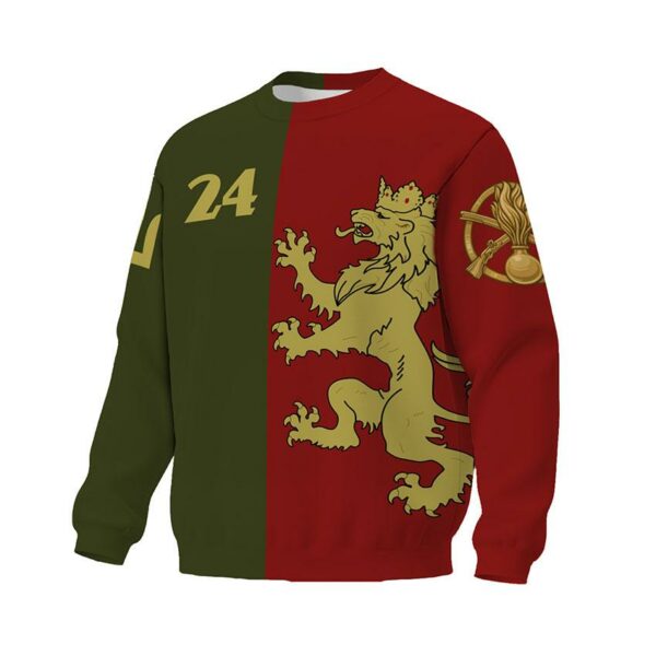 Світшот унісекс з принтом «24-та окрема механізована бригада. Королівська Сила. Royal Power»