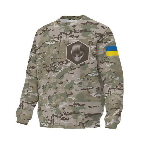 Світшот унісекс з принтом «412-та окрема бригада безпілотних систем «NEMESIS». Незламний знак. Unbreakable Symbol»