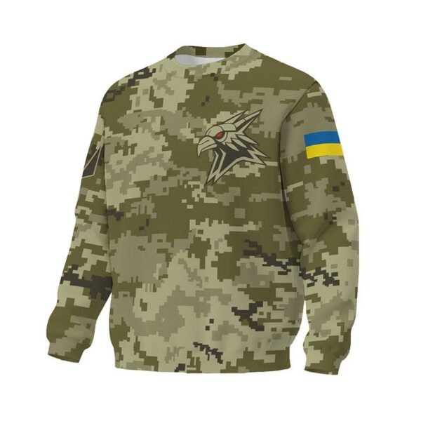 Світшот унісекс з принтом «424-й окремий батальйон безпілотних систем «SVAROG». Камуфляж. Camouflage»