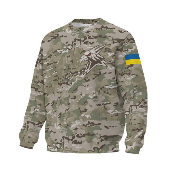 Світшот унісекс з принтом «424-й окремий батальйон безпілотних систем «SVAROG». Незламний знак. Unbreakable Symbol»