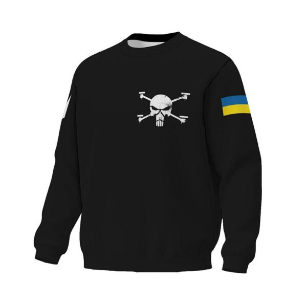 Світшот унісекс з принтом «Батальйон «Flying Skull»»