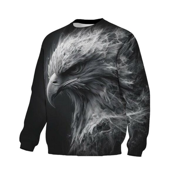 Світшот унісекс з принтом «Білий орел. White eagle»