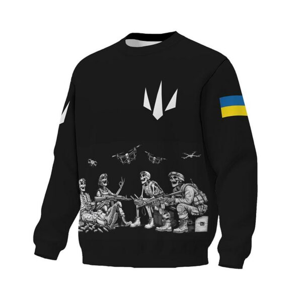 Світшот унісекс з принтом «Сили безпілотних систем. Безсмертні дрони. Immortal Drones»