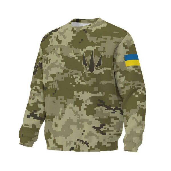 Світшот унісекс з принтом «Сили безпілотних систем. Камуфляж. Camouflage»