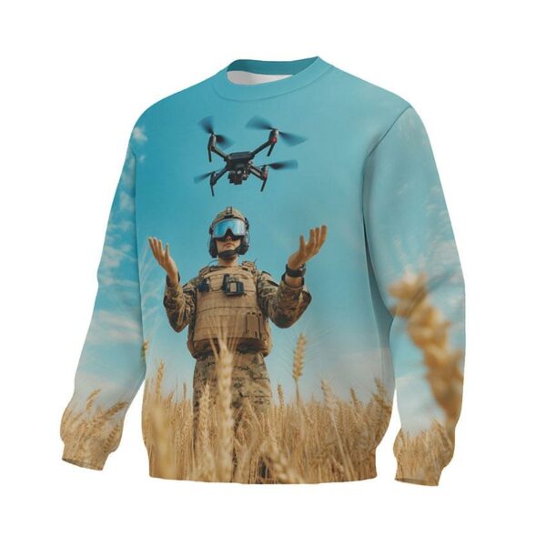 Світшот унісекс з принтом «Захисник неба. Sky Defender»