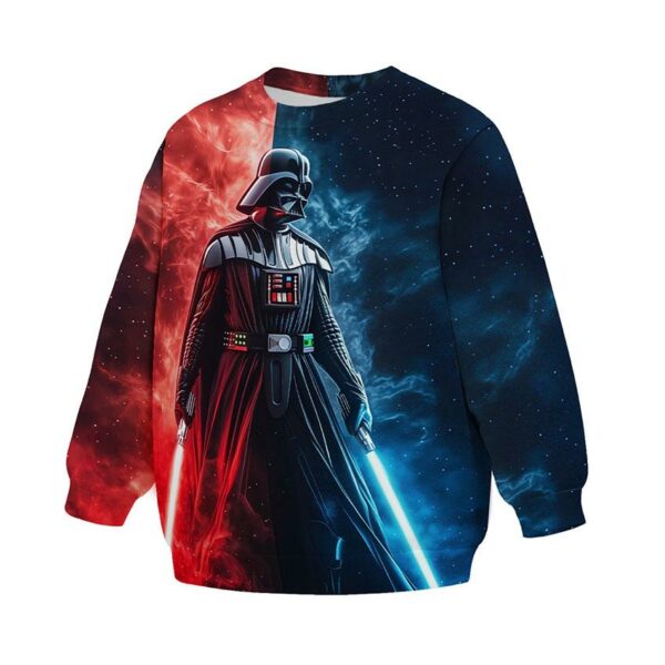 Свитшот детский с принтом «Дарт Вейдер. Космический лидер. Звездные войны. Darth Vader. Space Lord. Star Wars»