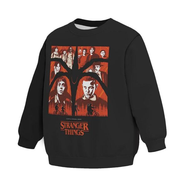 Свитшот детский с принтом «Очень странные дела. Темный мир. Stranger Things. Dark World»