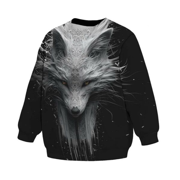 Свитшот детский с принтом «Фантазийная лиса. Fantasy fox»