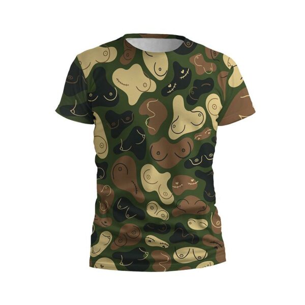 Футболка мужская спортивная с принтом «Бодипозитивный камуфляж. Body-positive camouflage»