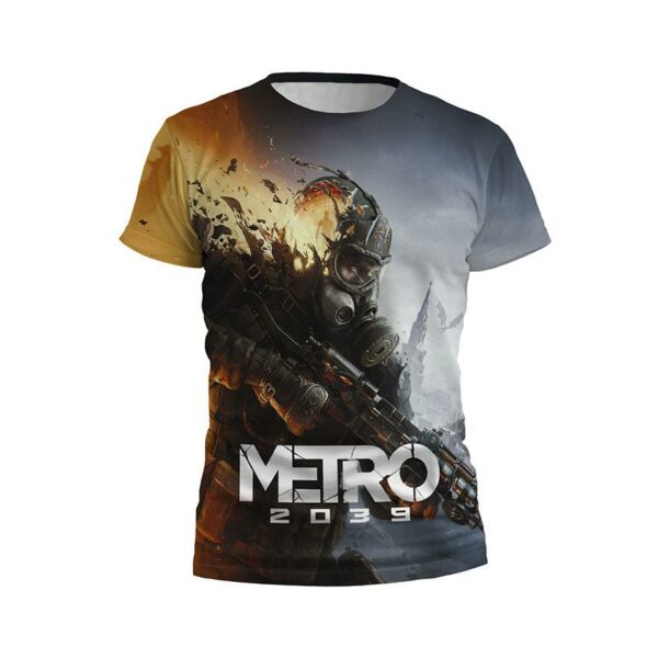 Футболка мужская спортивная с принтом «Метро 2039. Выживание. Metro 2039. Survival»