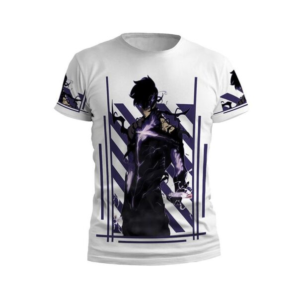 Футболка дитяча спортивна з принтом «Тільки я візьму новий рівень. Сонг Джіну. Solo Leveling. Sung Jinwoo»