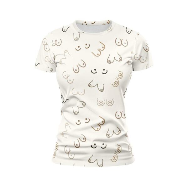 Футболка жіноча спортивна з принтом «Анатомія жіночої краси. Anatomy of female beauty»