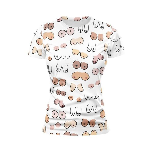 Футболка женская спортивная с принтом «Эстетика женских форм. Aesthetics of the female form»