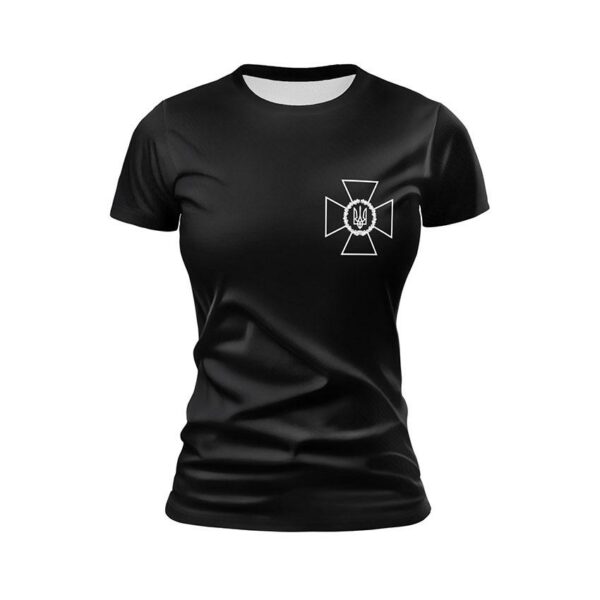 Футболка женская спортивная с принтом «Служба безопасности Украины»